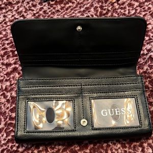 black guess wallet